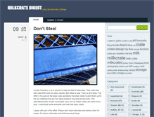 Tablet Screenshot of milkcratedigest.com